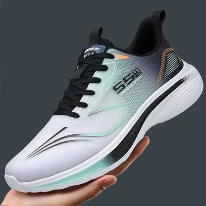 Herrskor med andningsfunktion i mesh Lätta, halkfria, mjuka och casual sneakers för vår och sommar
