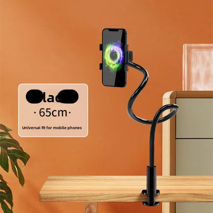 360° flexibel svanhalstelefonhållare, klämbart skrivbordsfäste för iPhone iPad, justerbart och stabilt latfäste universellt telefonstativ