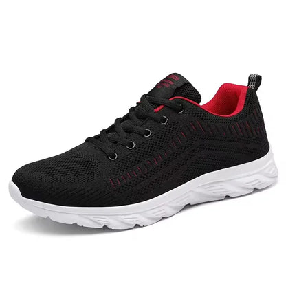 Sport Herr Löpning Joggingskor Casual Sneakers Utomhus Snörning Andningsbara Mesh Lätta Tennis Utomhus Promenader Storlek 39-46