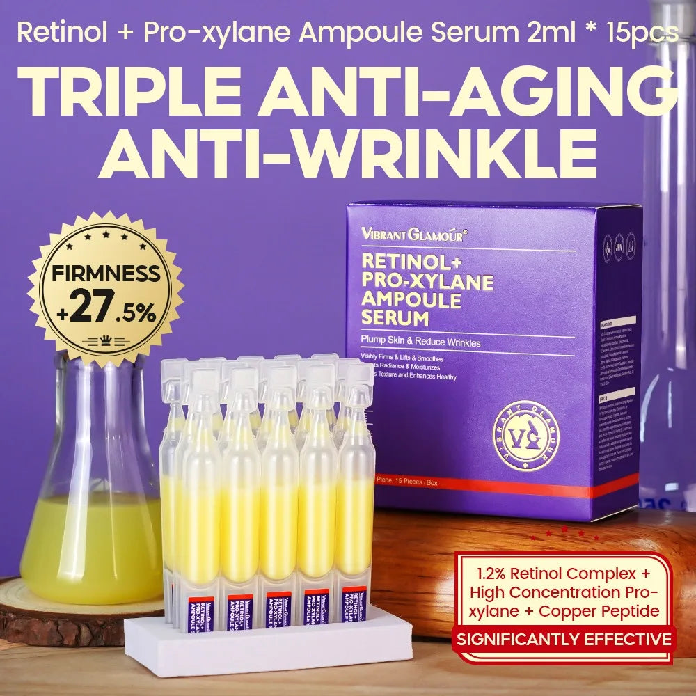 Retinol + Pro-xylane Ampullserum Lugnar, Reparerar, Stärker huden och Minskar fina linjer