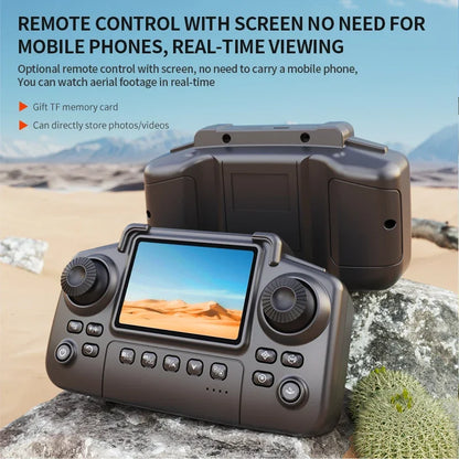 E99 Pro Drönare med 8K HD-kamera Fjärrstyrd Quadcopter Fyraxlad Flygplan Höjdhållning GPS Flygleksak för Flygfotografering