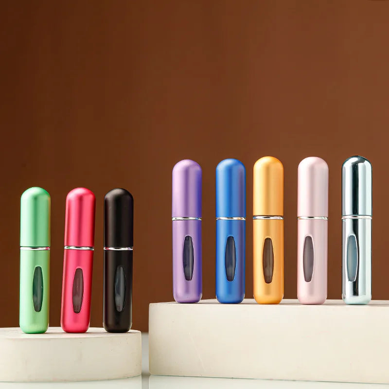5ml 8ml bärbar mini återfyllningsbar parfymflaska med spraydoftpump tomma kosmetiska behållare förstoringsflaska för reseverktyg