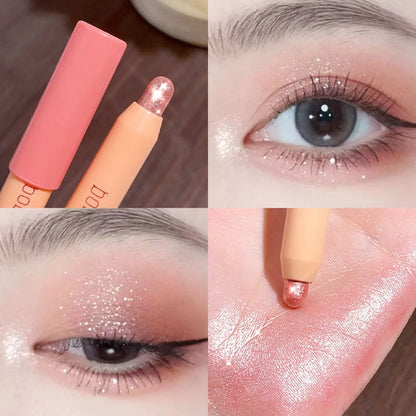 Droppformad stjärnhimmel för underögonen, icke-kladdig pärlskimrande konturerande ögonskugga, highlighterstift för makeup