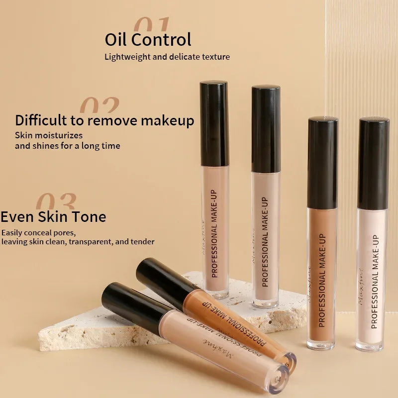 Ögon Ansikte Concealer Flytande Täckning Mörka Ringar Akne Naturlig Makeup Effekt Anti-cerne Bas Foundation Kräm Makeup Kosmetika