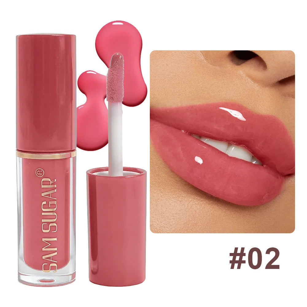 Clear Mirror Gloss Lipgloss Mini Lipgloss Oil Långvarigt återfuktande flytande läppstift Blekna läpplinjer Plumpande läppfärg Makeup