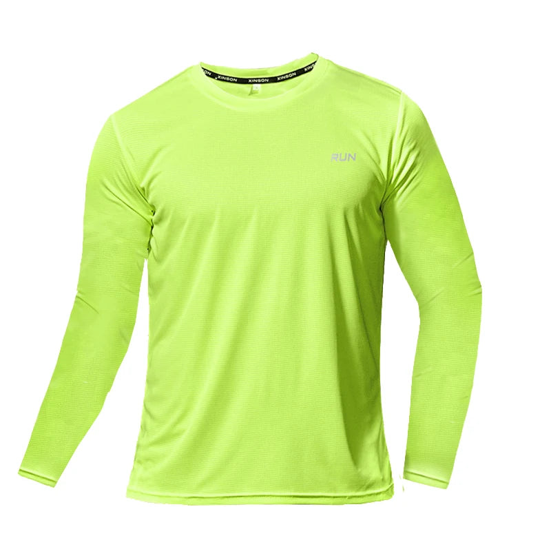 Sommar Issilk Långärmad T-shirt Herr 2023 Ny Snabbtorkande Andningsbar Luftkonditionering Utomhus Solskydd Löpning Ytterkläder