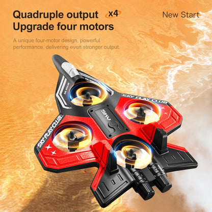 YP3 Glider RC Drönare Helikopter med Ljusflygande RC Hobby Jetplan 2.4G Stunt Fjärrkontroll Skum Jaktflygplan Leksaksdrönare