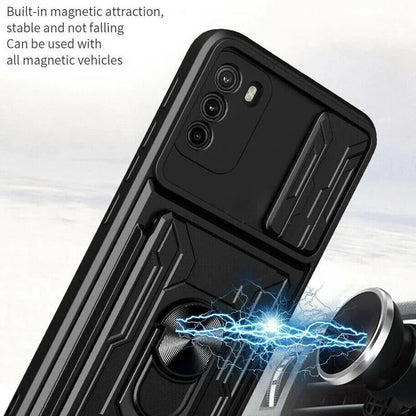 Skal till Samsung Galaxy S26 S25 S24 S23 S20 S21 S22 Ultra Plus FE Note 20 Ultra Skal med korthållare, rustning, fodral