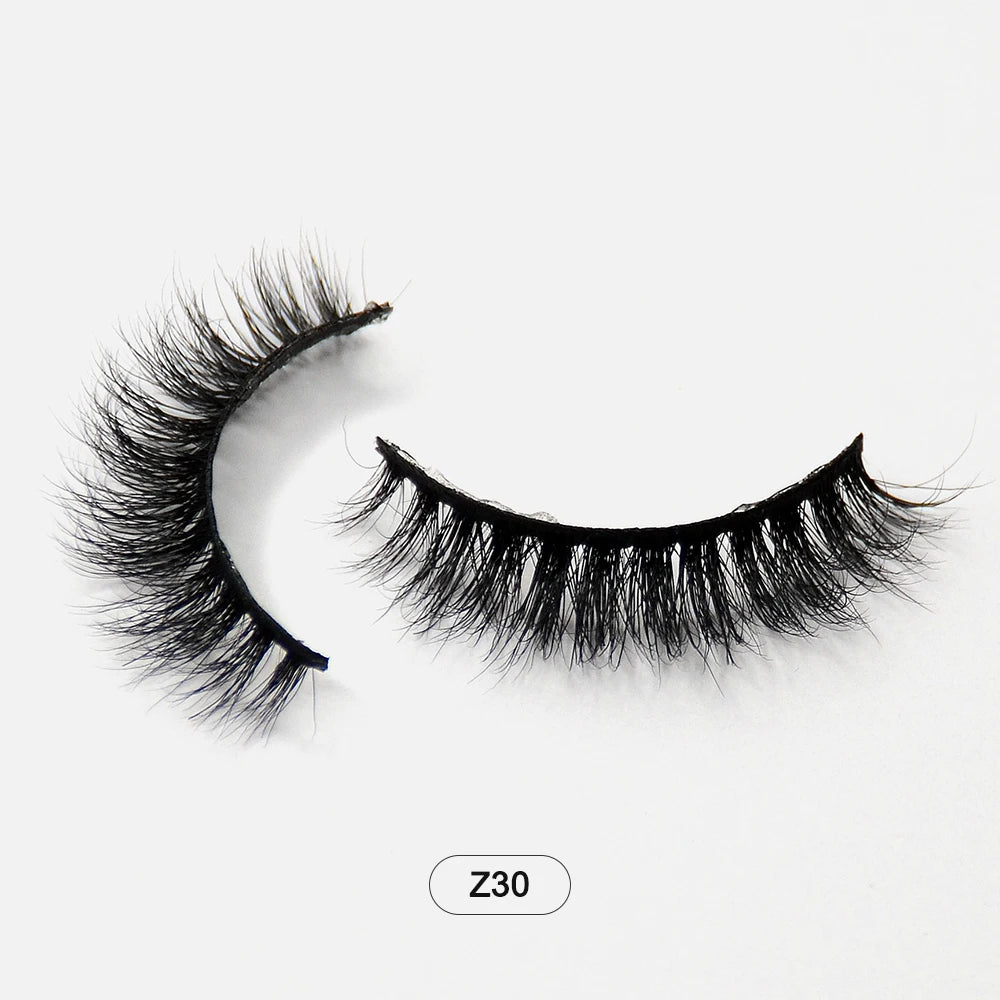 Makeup Minkfransar Fluffiga Mjuka Hela Lösögonfransar Naturliga Lösögonfransar Wispy Lash Extension