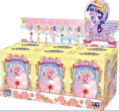 My Little Pony Capsule Toys Blomspråk Önskehänge Applejack Pinkie Pie Twilight Sparkle Fluttershy Blind Box Leksaker Äkta