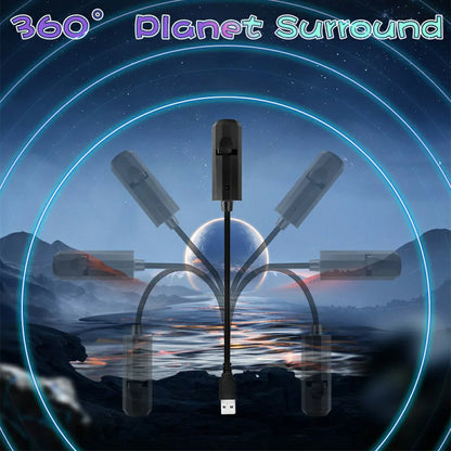 Nyaste Mini USB Månljus Projektor Led Globe Star Galaxy Lampa Nattbelysning för Hem Atmosfär Belysning Rumsdekor Väggpresent