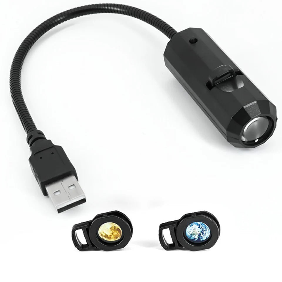 Nyaste Mini USB Månljus Projektor Led Globe Star Galaxy Lampa Nattbelysning för Hem Atmosfär Belysning Rumsdekor Väggpresent