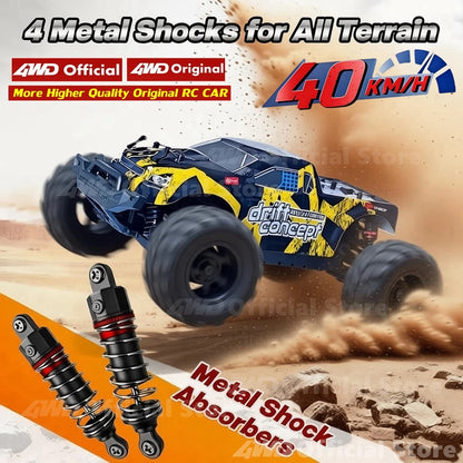 Fjärrstyrd bil 4x4 terränggående monstertruck terrängstyrda bilar 40 km/h höghastighets 4WD elfordon leksakspresent till barn vuxen