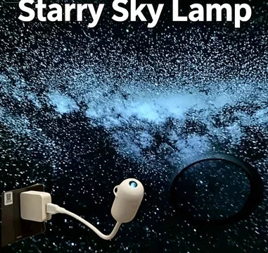 Mini Starry Sky Projektorlampa USB Bärbar Galax Nattlampa För Sovrum Sömn Atmosfär Dekor Gåva