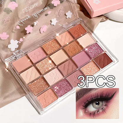 Ögonskuggspalett med 20 färger, glitter, skimmer och matt finish – Instagram Makeup Palette