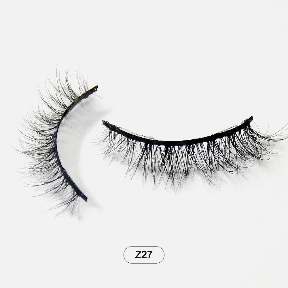 Makeup Minkfransar Fluffiga Mjuka Hela Lösögonfransar Naturliga Lösögonfransar Wispy Lash Extension