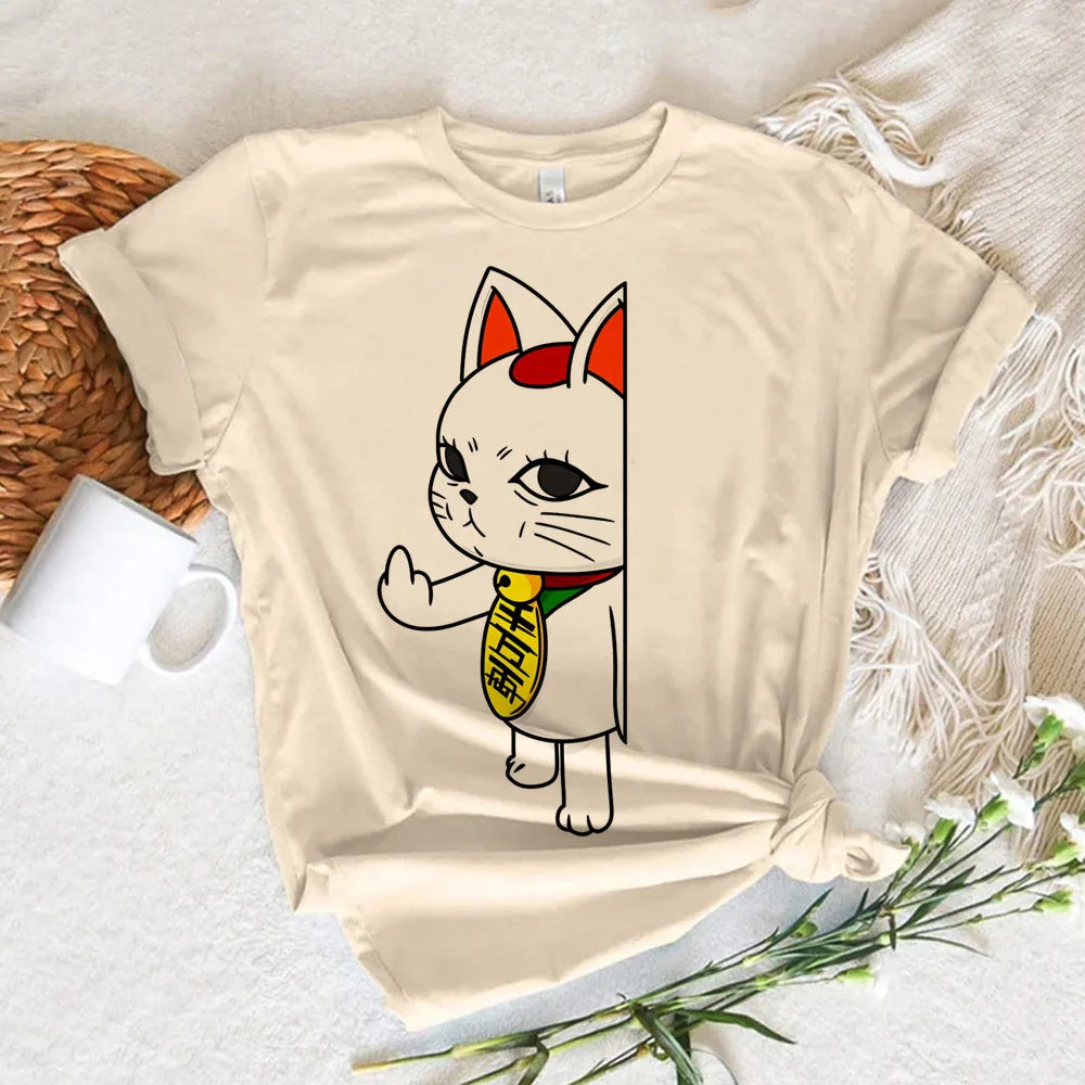 Dandadan t-shirt för kvinnor Trendig pastellfärgad klassisk 80-tals koreansk kläder Andningsbar t-shirt anime Popkultur kawaii Andningsbar