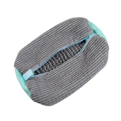 Tvättpåse för skor, vadderad nätpåse, skyddsfodral för skor, fluffiga fibrer, polyester, tvättpåse för skor i tvättmaskin, torkpåsar, 1 st
