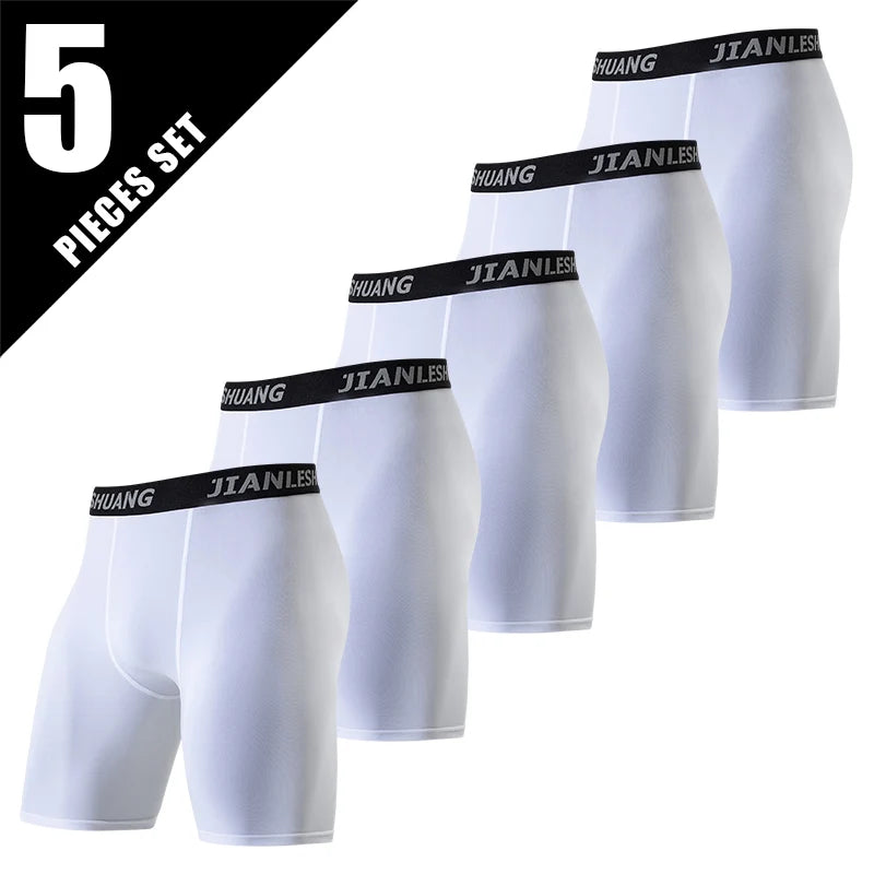 1/2/5 st tonåringar till vuxna flera storlekar herr sportunderkläder fitness långa boxershorts löpning träning basket fotboll sh