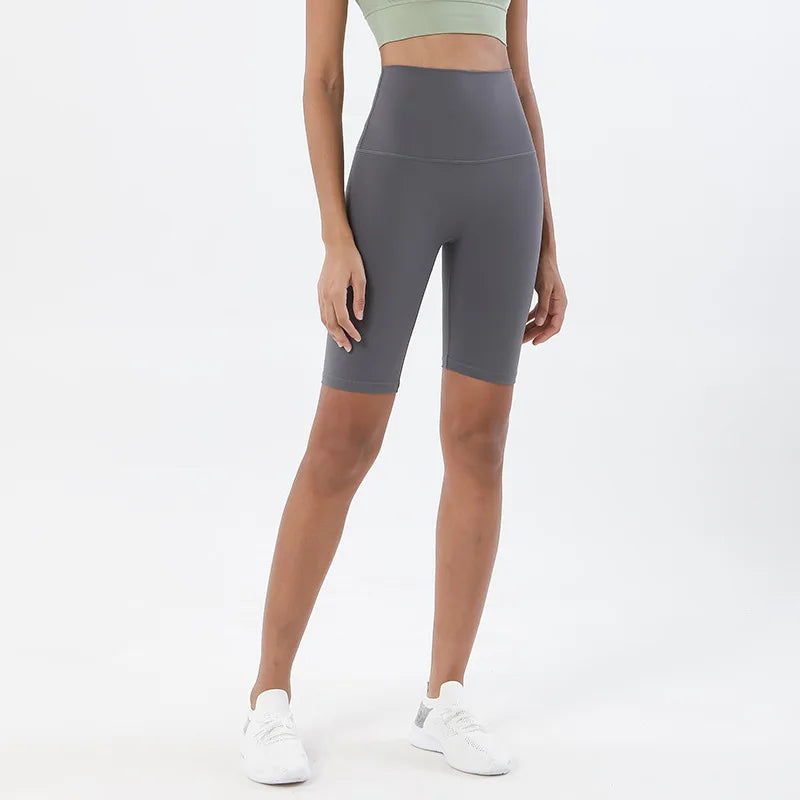 SOISOU Nylon Yogakläder Gym Fitness Leggings Sport BH Shorts Set Hög Midja Elastisk Damkläder 3 Typer 12 Färger