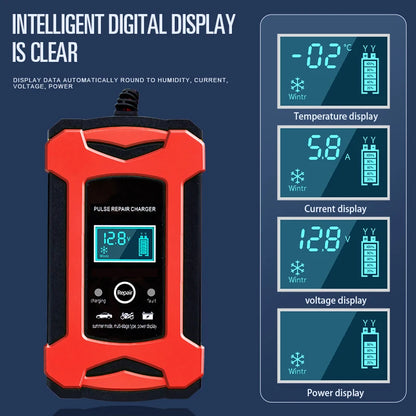 2V 6A bilbatteriladdare intelligent snabbladdning pulsreparationstyp full autostopp dubbelläge blysyra för motorcykellastbil