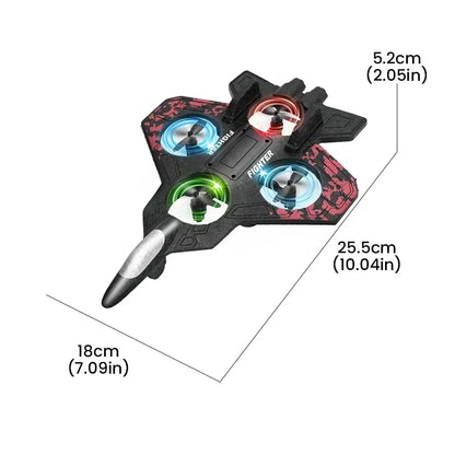 Rc Flygplan Planbyggsats 2.4G Fjärrstyrt Flygplan Jaktplan Skumglider Helikopter 360 Flip Radiostyrt Flygplan Modellleksaker