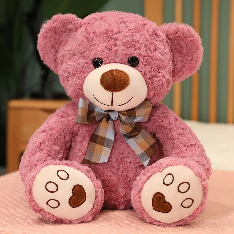 35/50/60 cm söt klassisk nallebjörn plyschleksaker kawaii fluga björn plyschkudde fyllda mjuka dockor för barn flickor älskare gåvor