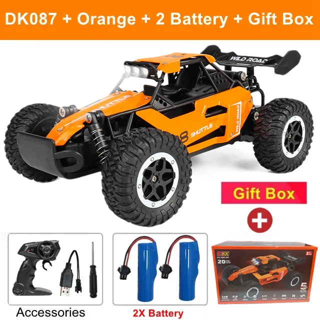 Oike RC-bil 1:16 modell med LED-lampor radio terrängstyrd klätterbil utomhusbilar driftrace leksaker pojkar presenter