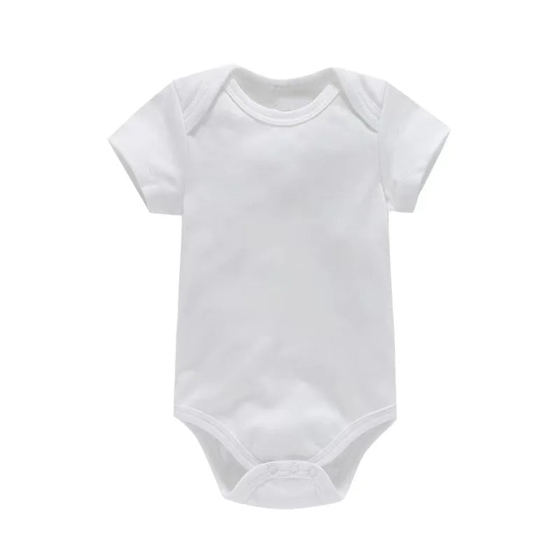 Babykläder Mode Baby Body Sommarkläder Enfärgad Romper Mjuk Avslappnad Jumpsuit för Nyfödda Kläder