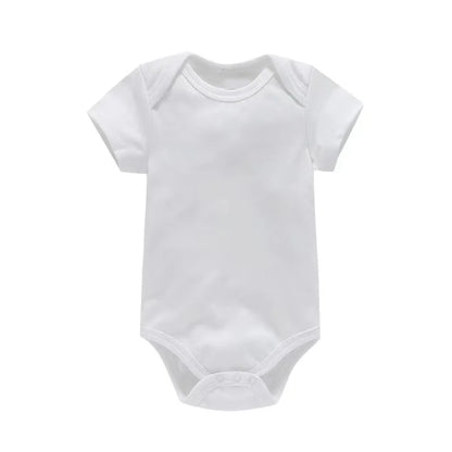 Babykläder Mode Baby Body Sommarkläder Enfärgad Romper Mjuk Avslappnad Jumpsuit för Nyfödda Kläder