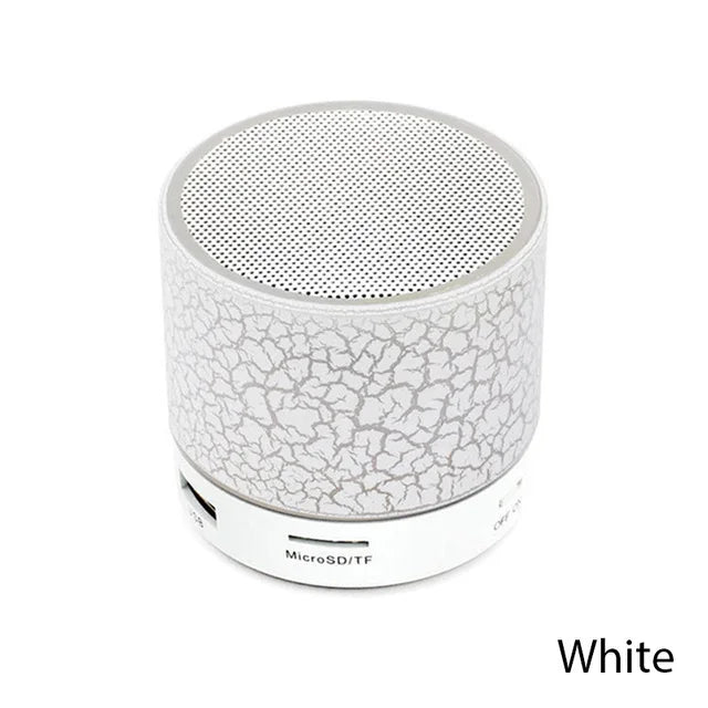 Trådlös Bluetooth-högtalare Mini PC-högtalare Crack LED SD-kort USB Subwoofer Bärbar musikljudkolumn för stationär dator