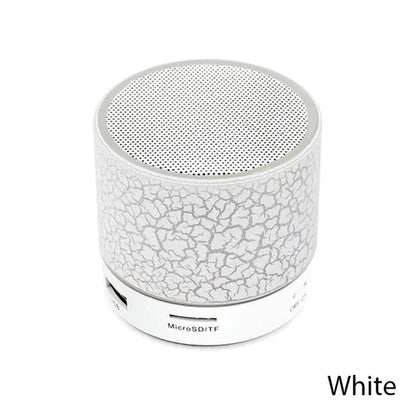 Trådlös Bluetooth-högtalare Mini PC-högtalare Crack LED SD-kort USB Subwoofer Bärbar musikljudkolumn för stationär dator