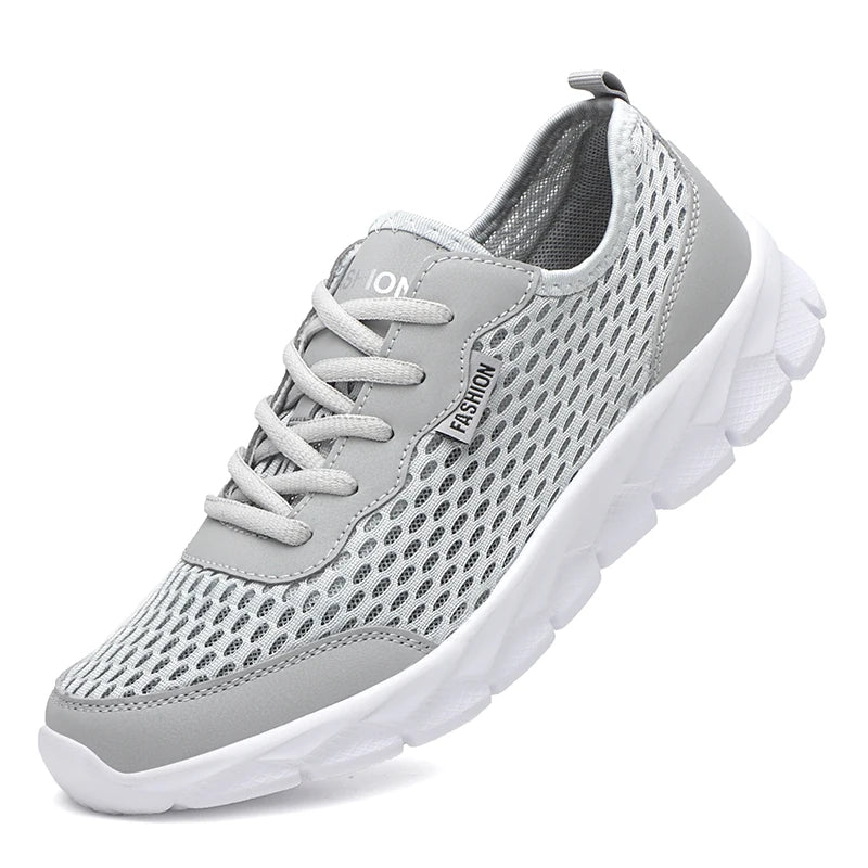 Sommar Herr Sneakers Högkvalitativa Andningsbara Fritidsskor Utomhus Halkfria Herrsportskor Lätt Mode Tennisskor