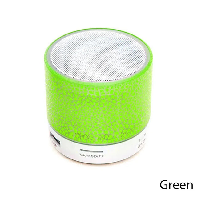 Trådlös Bluetooth-högtalare Mini PC-högtalare Crack LED SD-kort USB Subwoofer Bärbar musikljudkolumn för stationär dator