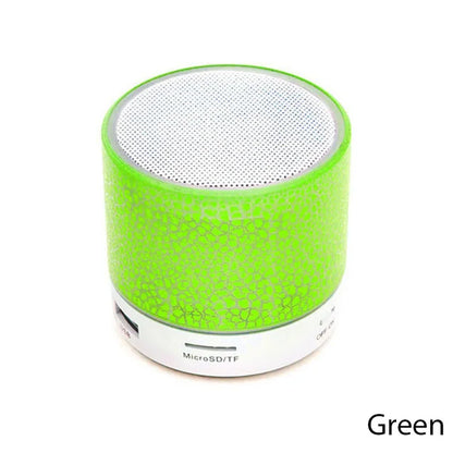 Trådlös Bluetooth-högtalare Mini PC-högtalare Crack LED SD-kort USB Subwoofer Bärbar musikljudkolumn för stationär dator