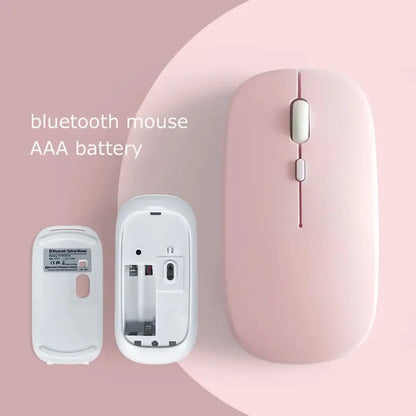 Trådlös Bluetooth-kompatibel mus Bärbar ergonomisk datormus För bärbar dator iPad Surfplatta Mobiltelefon Kontorsspelmus