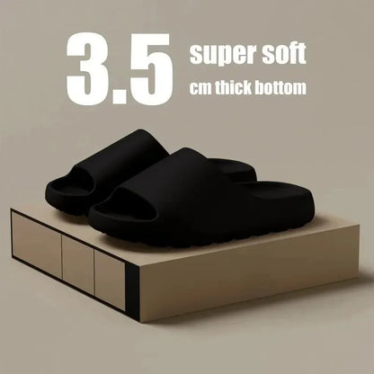 Kokosnötsandaler Moln Tjocksulade Sandaler Sommarmode Mjuk Botten Strand Herrtofflor Damsandaler EVA Slides