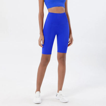 SOISOU Nylon Yogakläder Gym Fitness Leggings Sport BH Shorts Set Hög Midja Elastisk Damkläder 3 Typer 12 Färger