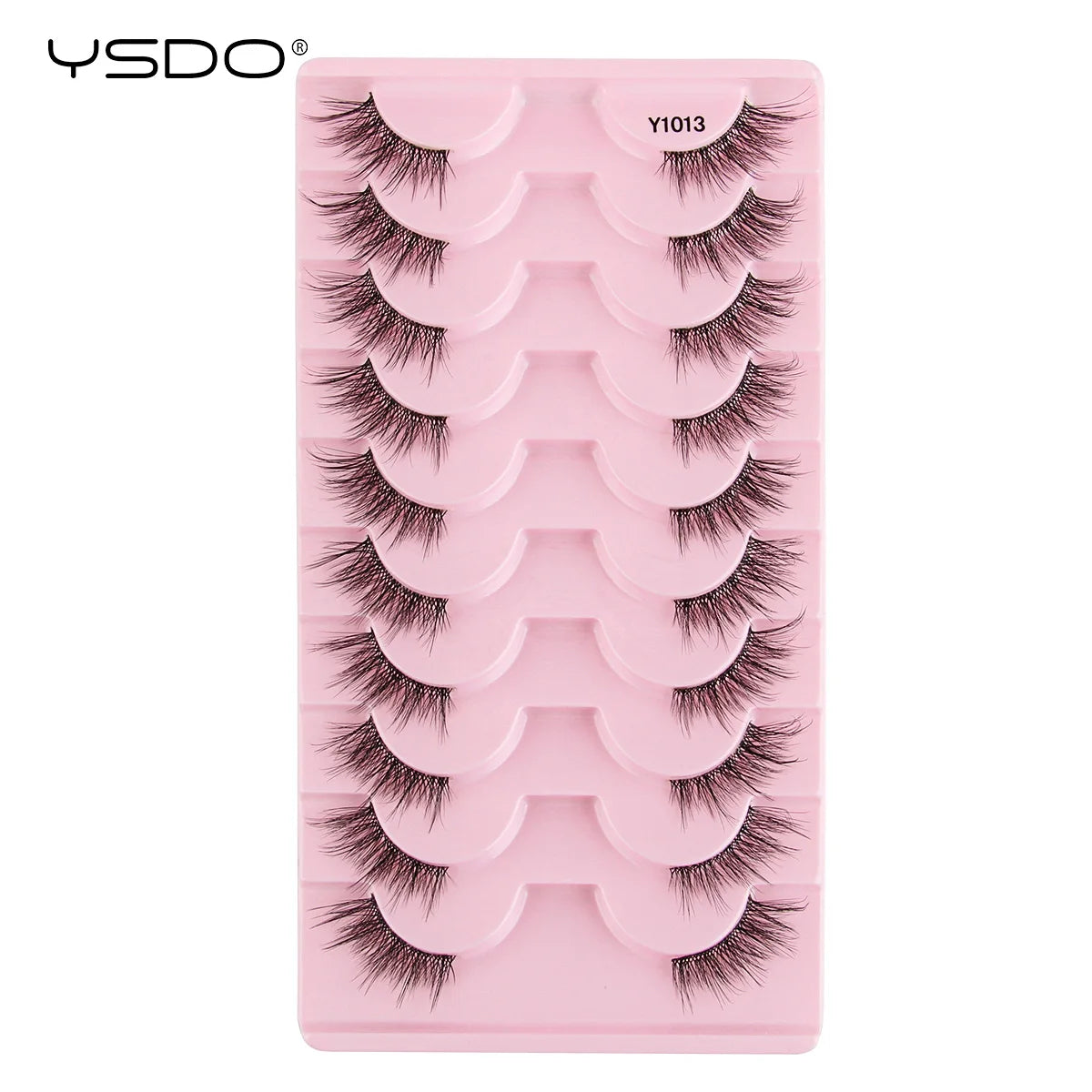 YSDO Fox Eye fransar 3/10 par fransar 3D mink naturliga fransar mjuka kattögonfransar förlängning fluffiga fransar smink halva ögonfransar