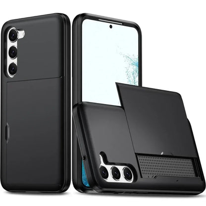 Fodral för Samsung Galaxy S26 S25 S24 S23 S22 Ultra Plus FE A57 A37 A56 A36 Korthållare Stötsäkert Plånboksfodral