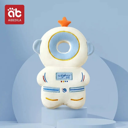 AIBEDILA Tecknad Astronaut Baby Anti-Fall Kudde Huvud Ryggskydd Kudde för Nyfödda Spädbarn Småbarn Säkerhetsskydd Kudde