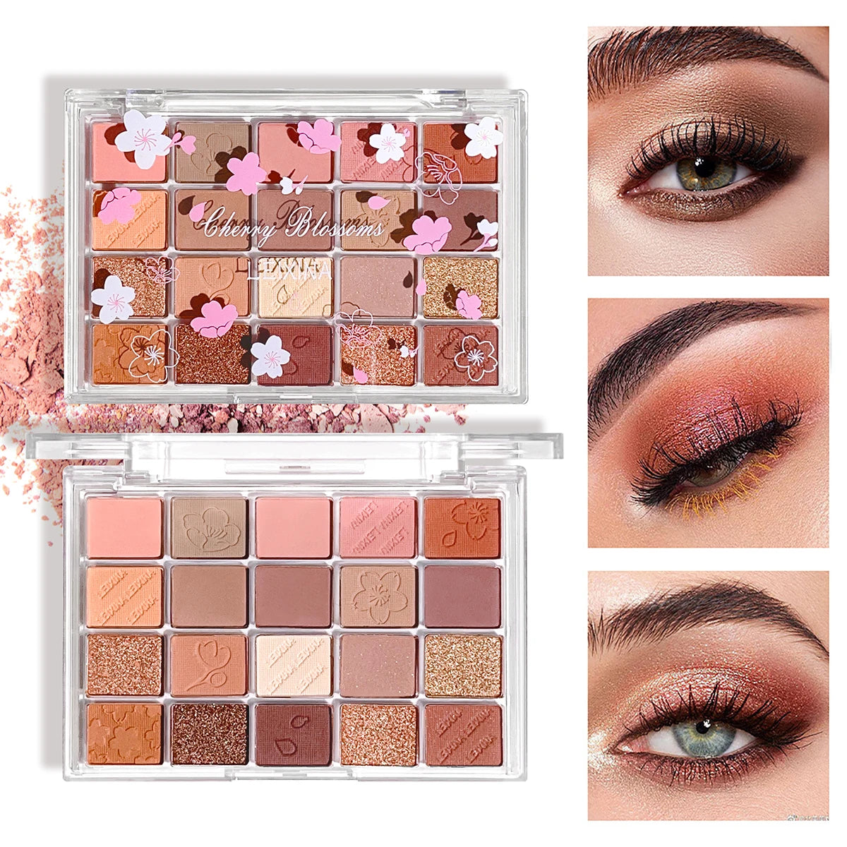 Ögonskuggspalett med 20 färger, glitter, skimmer och matt finish – Instagram Makeup Palette