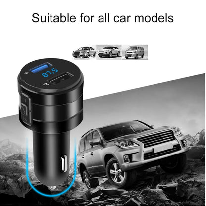 Bluetooth FM-sändare MP3-spelare Handsfree-bilsats 3.1A Dubbel USB-laddare Strömadapter För bil-DVR Radio Biltillbehör