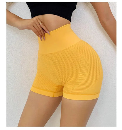 Dam Sport Shorts Hög Midja Push Up Boots Workout Shorts Sexiga Magkontroll Yoga Tights Sömlösa Fitness Höftlyftande Sportkläder