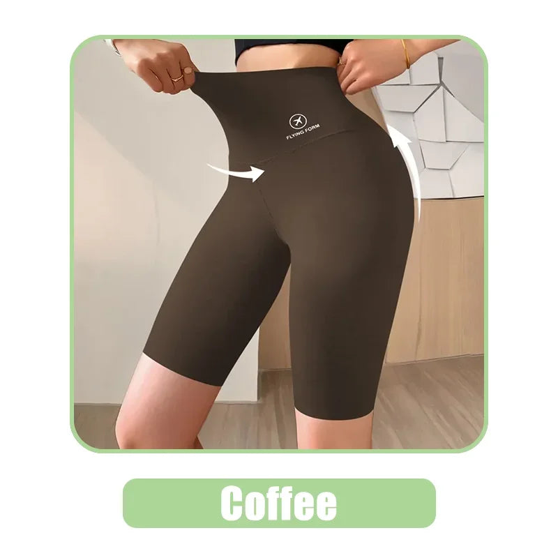 M-XL Damshorts Sport Shorts För Damer Nya Cykling Jogging Fitness Hög Midja Push Up Gymshorts Leggings Yogakläder