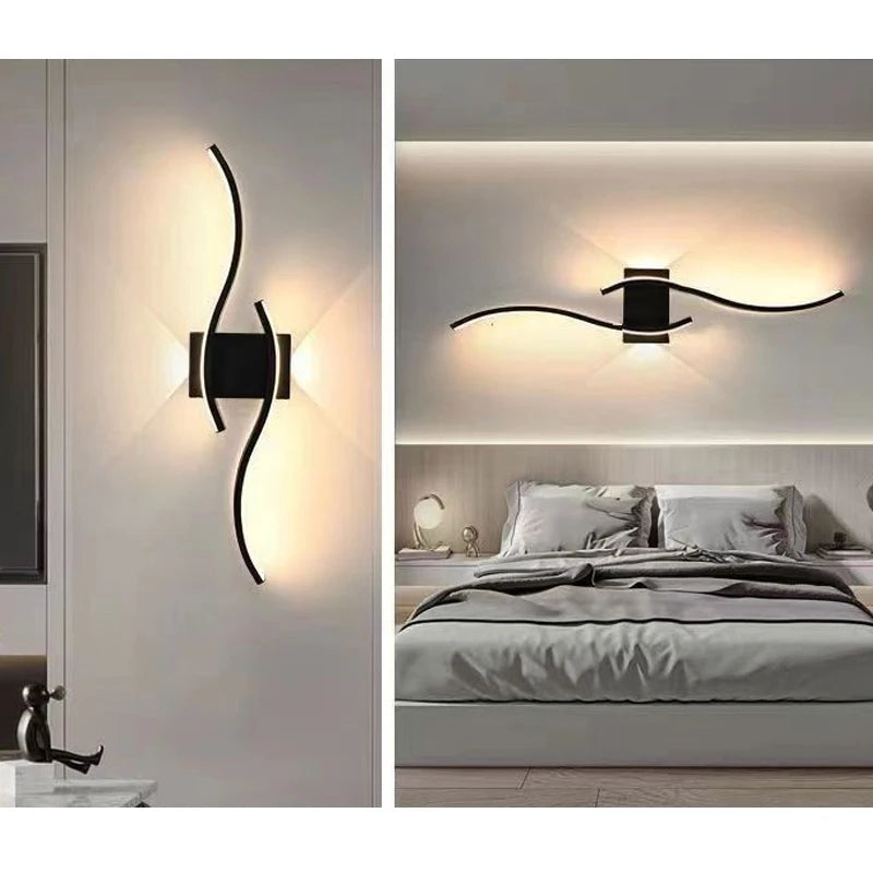 DAMIASMIL LED Modern Vägglampa Sovrum För Vardagsrum Bakgrund Sängbord Svart Vit Guld Vägglampa Dekorativ Belysningsarmatur