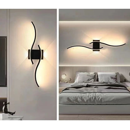 DAMIASMIL LED Modern Vägglampa Sovrum För Vardagsrum Bakgrund Sängbord Svart Vit Guld Vägglampa Dekorativ Belysningsarmatur
