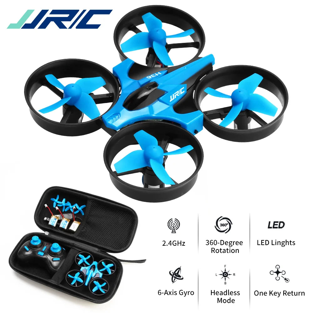 Jjrc H36 Mini RC Drönare 4-kanalig 6-axlig huvudlös helikopter med 360 graders vändbar fjärrkontroll, quadcopter, leksaker, minidrönare för barn