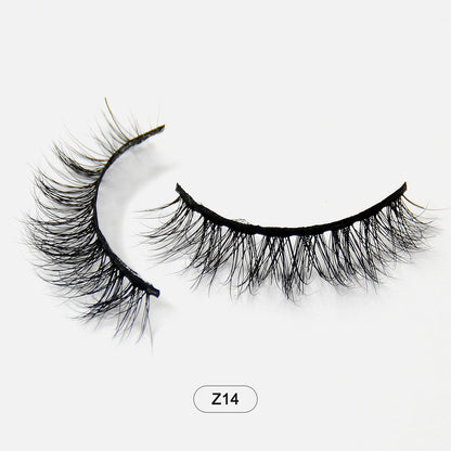 Makeup Minkfransar Fluffiga Mjuka Hela Lösögonfransar Naturliga Lösögonfransar Wispy Lash Extension