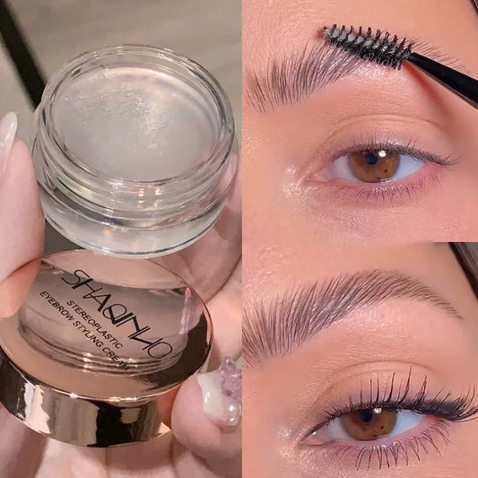 Tredimensionell ögonbrynsformande tvål ögonbrynsgel textur skapar naturliga ögonbryn stylingkräm vattentät snabbtorkande makeup